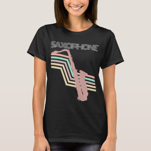 Saxofoon T-shirt (Voorkant)