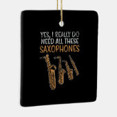 Saxofoon Types Keramisch Ornament (Rechts)