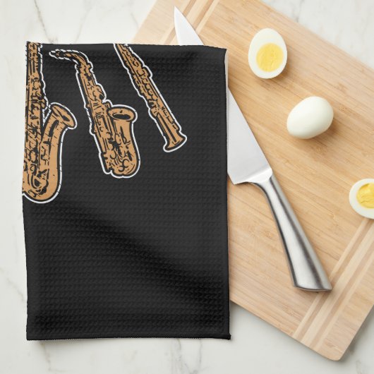 Saxofoon Types Theedoek (Quarter Fold)