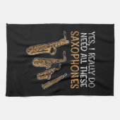 Saxofoon Types Theedoek (Horizontaal)