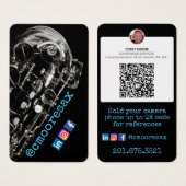 Saxofoon visitekaartjes (Voorkant /achterkant)