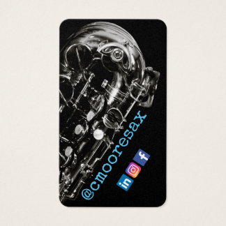 Saxofoon visitekaartjes