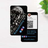 Saxofoon visitekaartjes (Bureau)