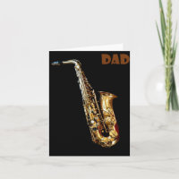 Saxofoon Vouwkaart