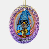 Saxofoonkabouter Keramisch Ornament (Rechts)