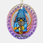 Saxofoonkabouter Keramisch Ornament (Links)