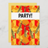 Saxofoonpatroon Kaart (Voorkant / Achterkant)