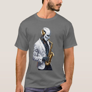 saxofoonrobot t-shirt