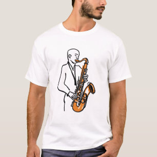 Saxofoonspeler – Muziek Liefhebber T-shirt