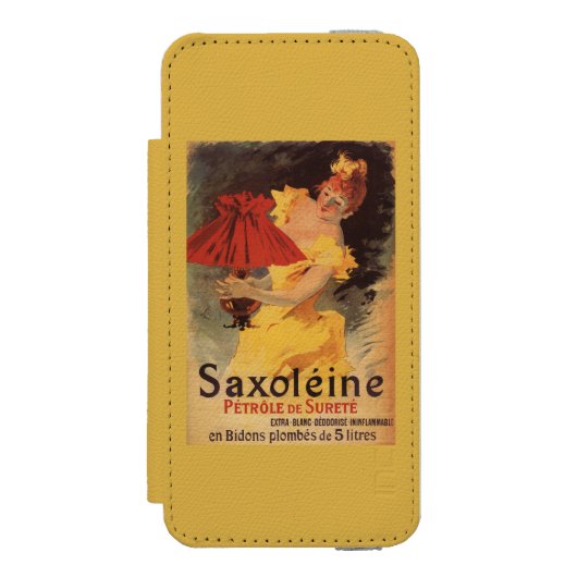 Saxoleine Lamp Oil Red Lampshade Incipio iPhone Portemonnee Hoesje (Voorkant Agenda)