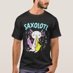 Saxolotl Saxofoon Axalotl Wandelende Vis T-shirt