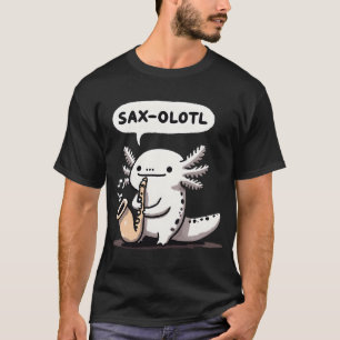 Saxolotl saxofoons t-shirt