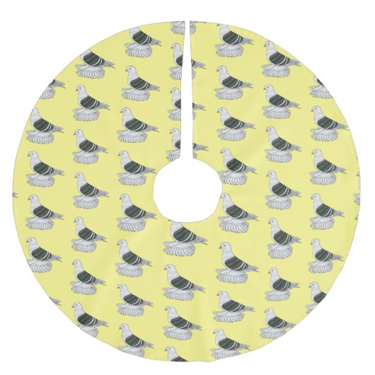 Saxon Shield duivenvogel cartoon illustratie Kerstboom Rok (Voorkant)