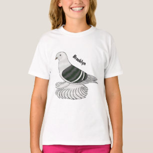 Saxon Shield duivenvogel cartoon illustratie T-shirt