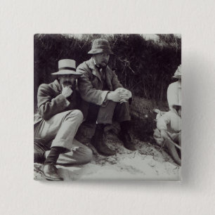Saxon Sydney Turner, Clive Bell en Julian Vierkante Button 5,1 Cm