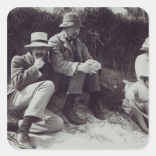 Saxon Sydney Turner, Clive Bell en Julian Vierkante Sticker