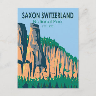 Saxon Zwitserland National Park Duitsland  Briefkaart