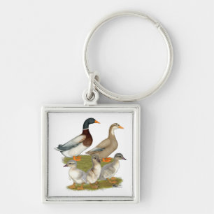 Saxony Duck Family Sleutelhanger