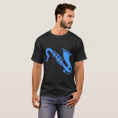 Saxophone - Baby Blue T-shirt (Voorkant volledig)