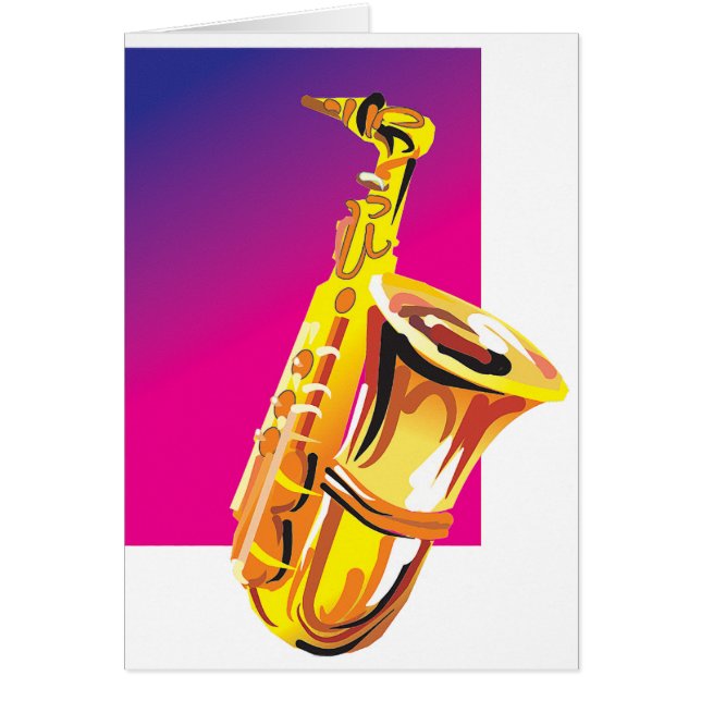 Saxophone bariolé (Devant)