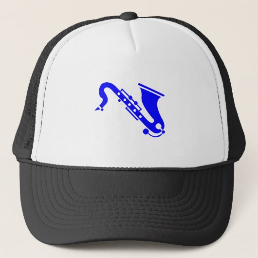 Saxophone - Blauw Trucker Pet (Voorkant)