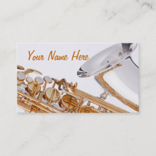 Saxophone Budiness Card Visitekaartje