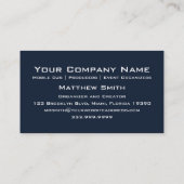 Saxophone Burst Visitekaartje (Achterkant)