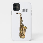 Saxophone cartoon Case-Mate iPhone case (Achterkant)