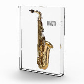 Saxophone cartoon fotoblokken (Rechts)