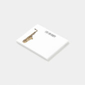 Saxophone cartoon post-it® notes (Schuin)