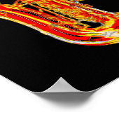 Saxophone cartoon poster (Hoek)