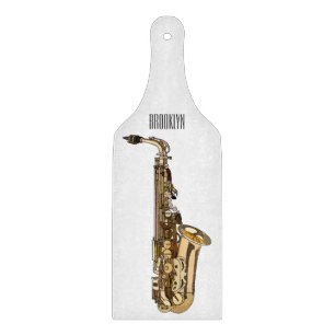 Saxophone cartoon snijplank