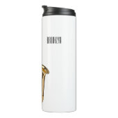 Saxophone cartoon thermosbeker (Geroteerd rechts)