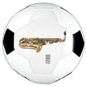 Saxophone cartoon voetbal (Gedraaid)