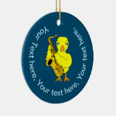 Saxophone Chick Keramisch Ornament (Rechts)