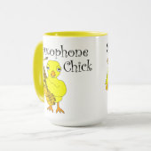 Saxophone Chick Text Mok (Voorkant links)