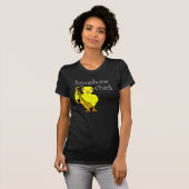 Saxophone Chick Text T-shirt (Voorkant volledig)