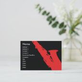 Saxophone - Chubby Visitekaartje (Staand voorkant)