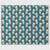 Saxophone Cow Cadeaupapier (Vlak)