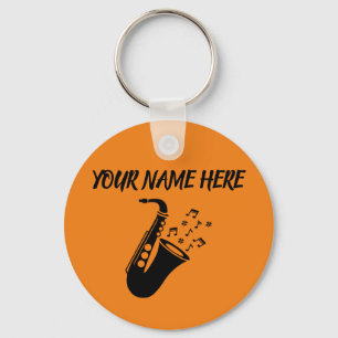 Saxophone CUSTOM NAME Sleutelhanger