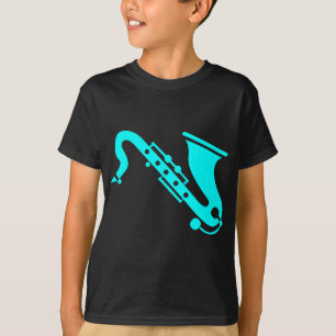 Saxophone - Cyaan T-shirt