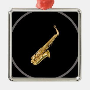"Saxophone"-designgiften en -producten Metalen Ornament