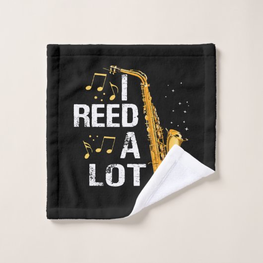 Saxophone drôle (Gant de toilette)