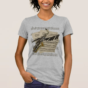 Saxophone en Piano Music-T - shirts