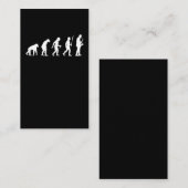 Saxophone Evolution wind instrument player musicia Visitekaartje (Voorkant / Achterkant)