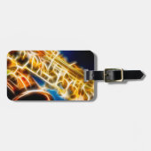 Saxophone - Fractal Bagagelabel (Voorkant horizontaal)