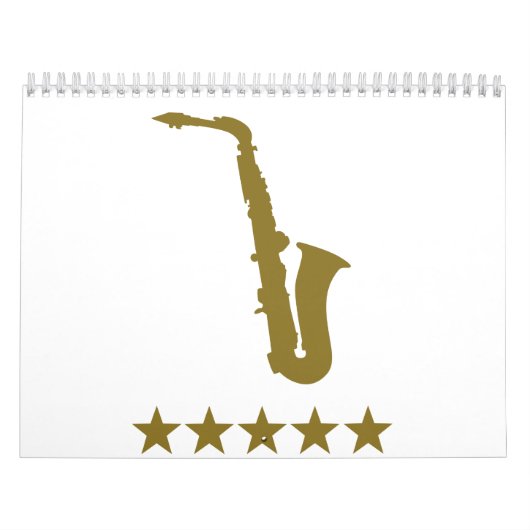 Saxophone gouden sterren kalender (Hoes)