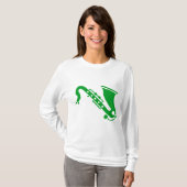 Saxophone - Grass Green T-shirt (Voorkant volledig)