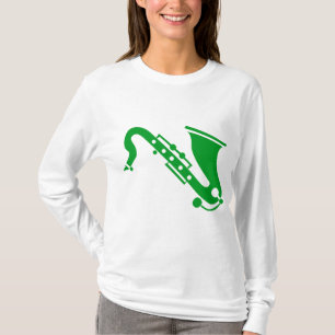 Saxophone - Grass Green T-shirt