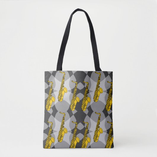 Saxophone Grey Pattern Draagtas (Voorkant)